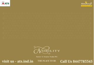ATS HOMEKRAFT Sector 4 - YOUR RELAXATION OASIS IS JUST AN ELEVATOR RIDE AWAY- Noida