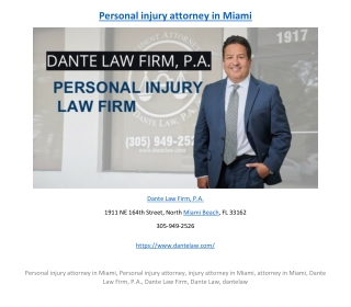 Personal injury attorney in Miami