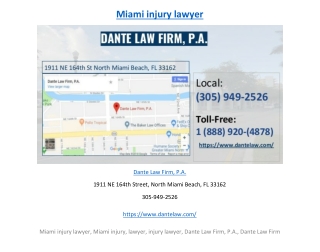 Miami injury lawyer