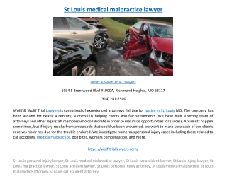 St Louis medical malpractice lawyer