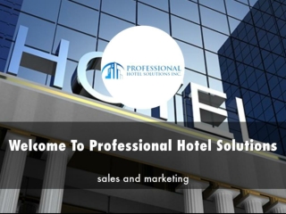 Professional Hotel Solutions