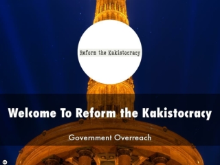 Reform the Kakistocracy