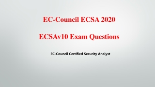 Real ECSAv10 Questions EC-Council Certified Security Analyst V8.02 Killtest