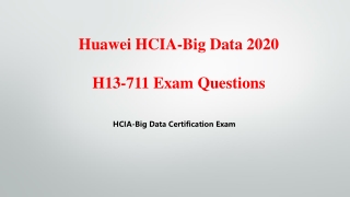 Real H13-711-ENU Questions HCIA-Big Data Exam V9.02 Killtest