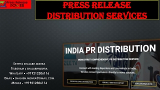 Press Release Distribution Services