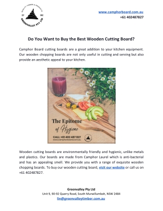 Do You Want to Buy the Best Wooden Cutting Board?