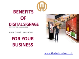 Benefits of Digital Signage for your Business