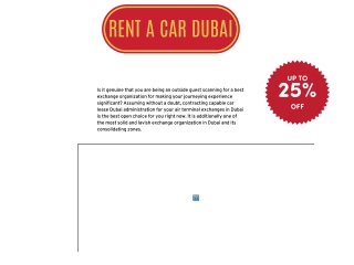 Rent a Car Dubai