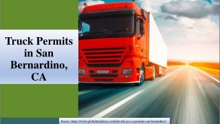 Truck Permits, ICC & Motor Carrier, IFTA Permits & DOT Number San Bernardino, CA