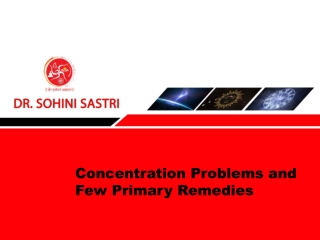 Concentration Problems and Few Primary Remedies