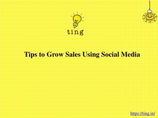 Tips to Grow Sales Using Social Media