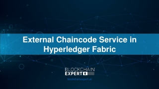 External Chaincode Service in Hyperledger Fabric