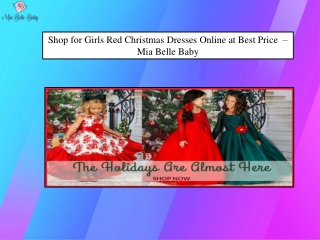 Girls Christmas Dresses - Miabellebaby