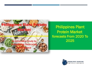 Philippines Plant Protein Market Research Report- Forecasts From 2010 To 2025