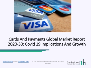 Cards And Payments Market Growth, Emerging Opportunities and Trends 2020