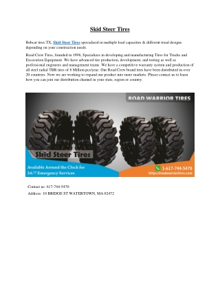 Skid Steer Tires