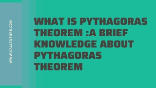 What Is Pythagoras Theorem :A Brief Knowledge about Pythagoras theorem