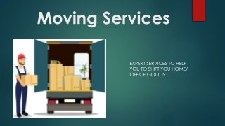Find Moving Services to Relocate Your Office & Home