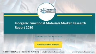 Inorganic Functional Materials Market Research Report 2020