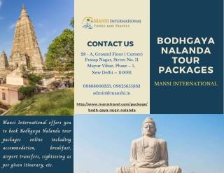 Bodhgaya Nalanda Tour Packages