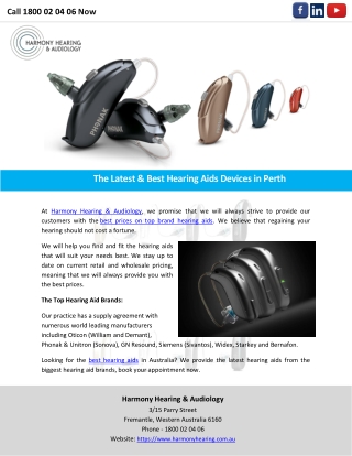 The Latest & Best Hearing Aids Devices in Perth