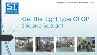 Get The Right Type Of GP Silicone Sealant