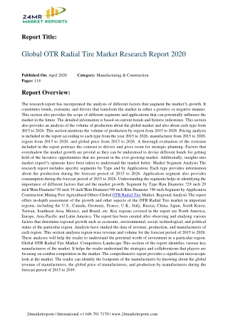 OTR Radial Tire Market Research Report 2020