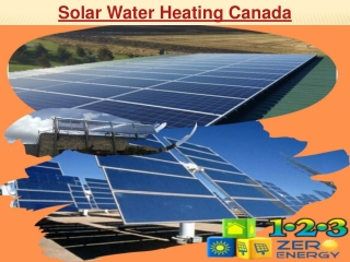 Solar Water Heating Canada