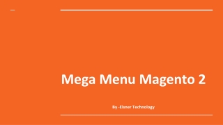 Mega Menu Magento 2 By Elsner