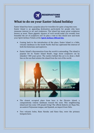 What to do on your Easter Island holiday