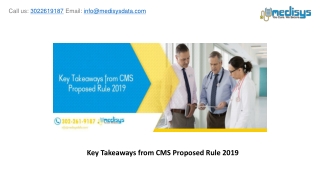 Key Takeaways from CMS Proposed Rule 2019