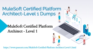 MuleSoft Certified Platform Architect-Level 1 Dumps