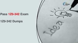 Oracle 1Z0-342 Free Dumps Online V8.02 | DumpsBase