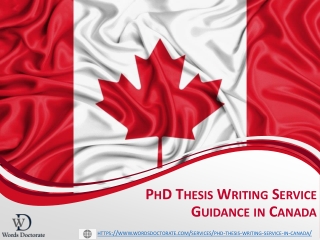 Phd thesis writing Services in canada