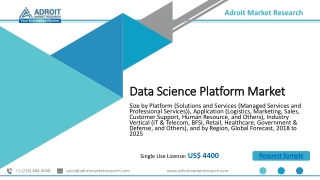 Data Science Platform Market to Witness Robust Expansion throughout the Forecast Period 2019 – 2025