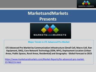 Major Trends in LTE Advanced Pro Market