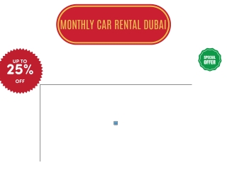 Monthly car rental dubai