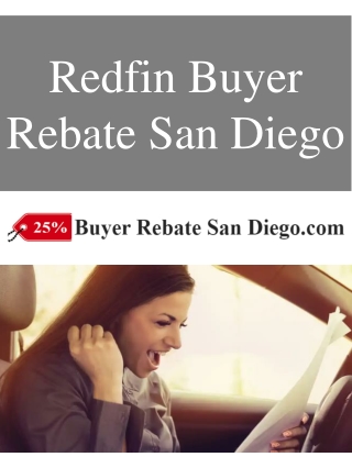 Redfin Buyer Rebate San Diego