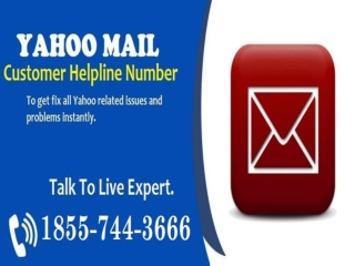 Yahoo Mail Customer Helpline Number 1855-(744)-3666