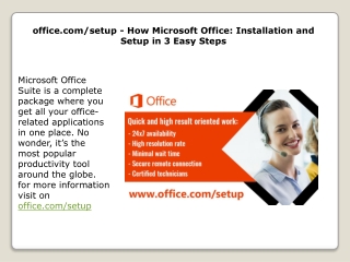 office.com/setup - How Microsoft Office: Installation and Setup in 3 Easy Steps