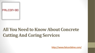 All You Need to Know About Concrete Cutting And Coring Services