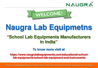 School Lab Equipments Manufacturers