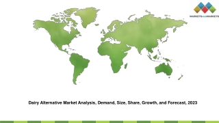 Dairy Alternative Market Analysis, Demand, Size, Share, Growth, and Forecast, 2023