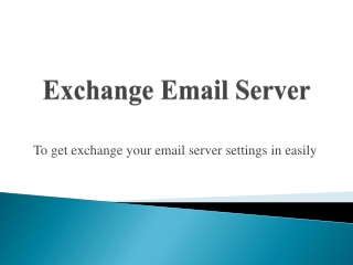 Exchange Email Server