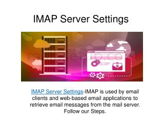 IMAP Server Settings