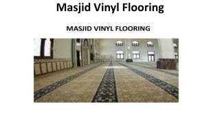 Masjid Vinyl Flooring Dubai