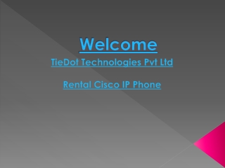 Cisco IP Phone Rentals | Rent Lease Cisco IP Phone Bangalore | Call: 9036000187