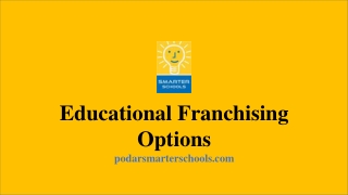 Educational Franchising Options