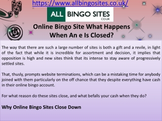 What Happens When An Online Bingo Site Is Closed?