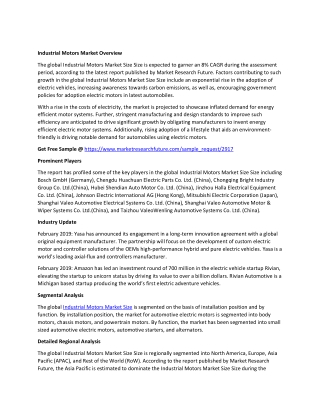 Industrial Motors Market Size